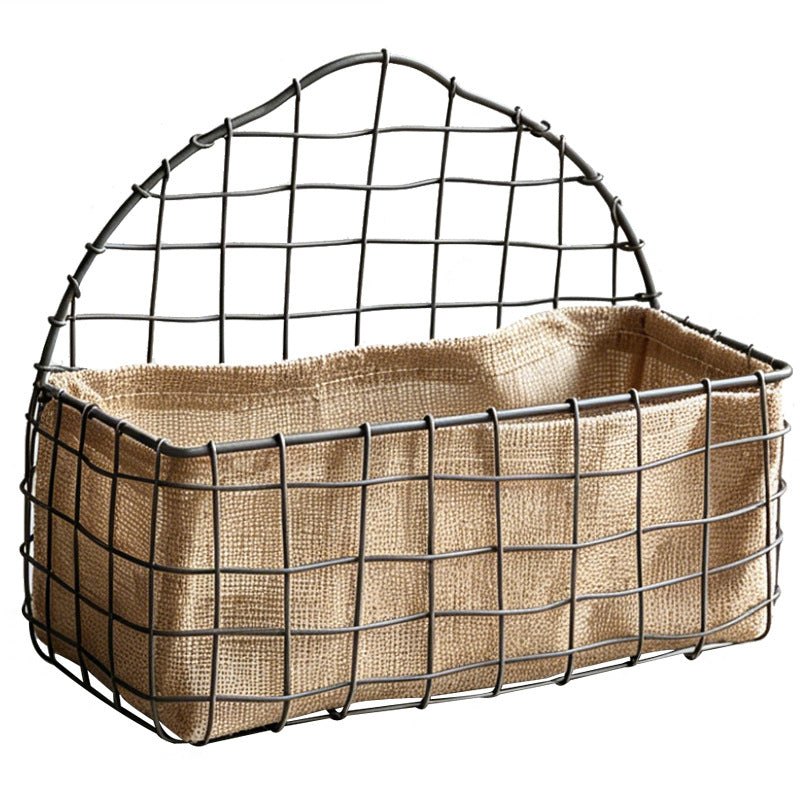 Storage Basket Soft Textile Metal | High & Bury