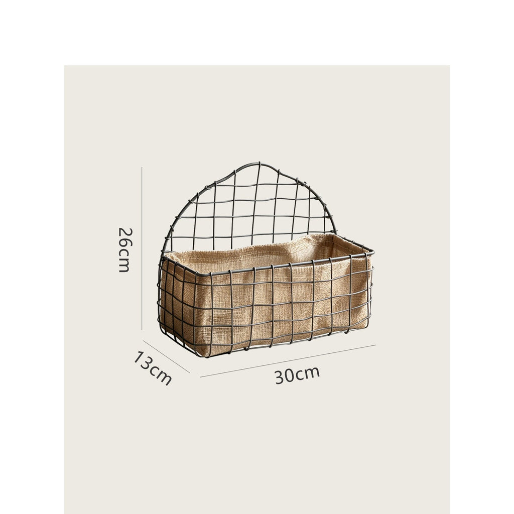 Storage Basket Soft Textile Metal | High & Bury