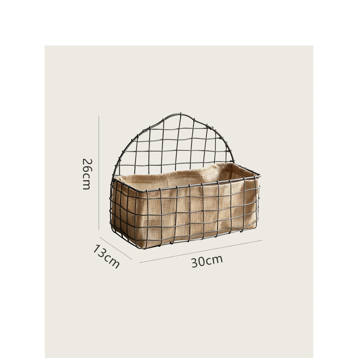 Storage Basket Soft Textile Metal | High & Bury