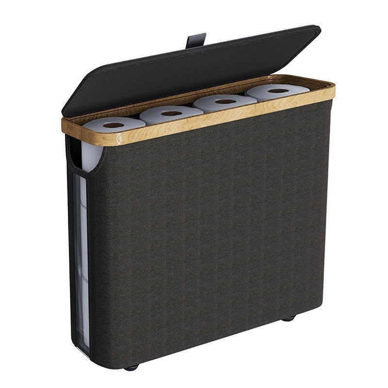 Storage Basket Soft Textile Wood | High & Bury