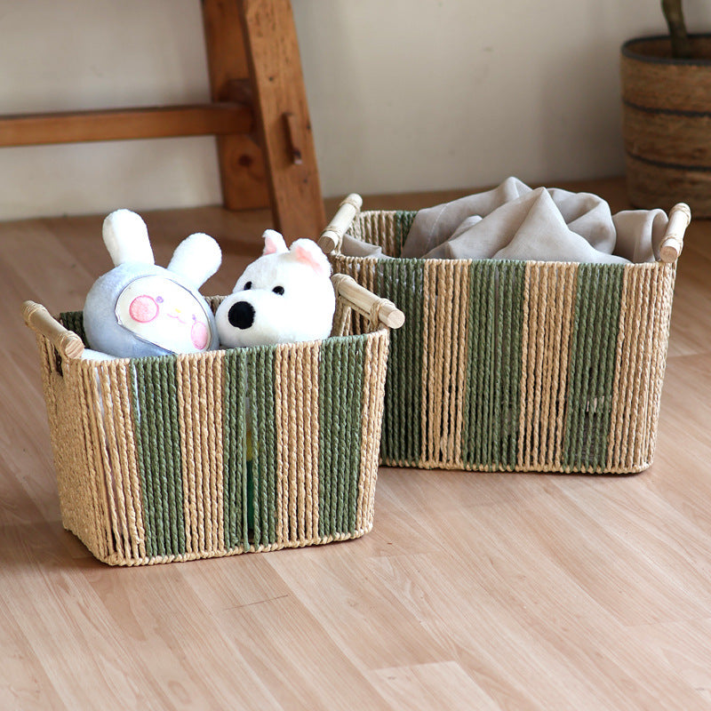 Storage Basket Two Pieces Small Large Solution | High & Bury