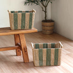 Storage Basket Two Pieces Small Large Solution | High & Bury