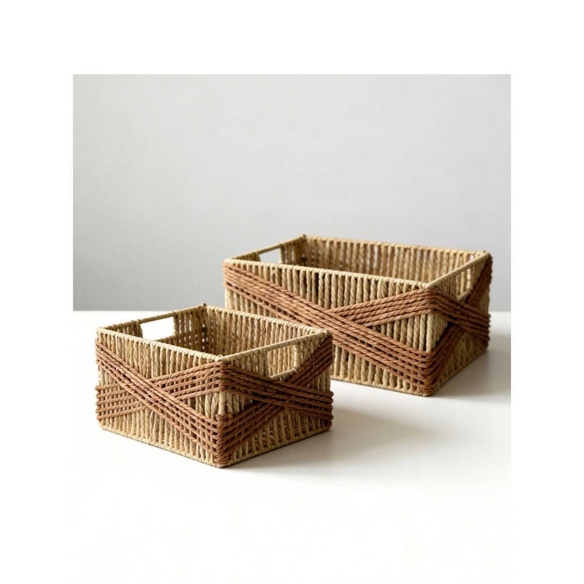 Storage Basket Two Small Large Exquisite | High & Bury