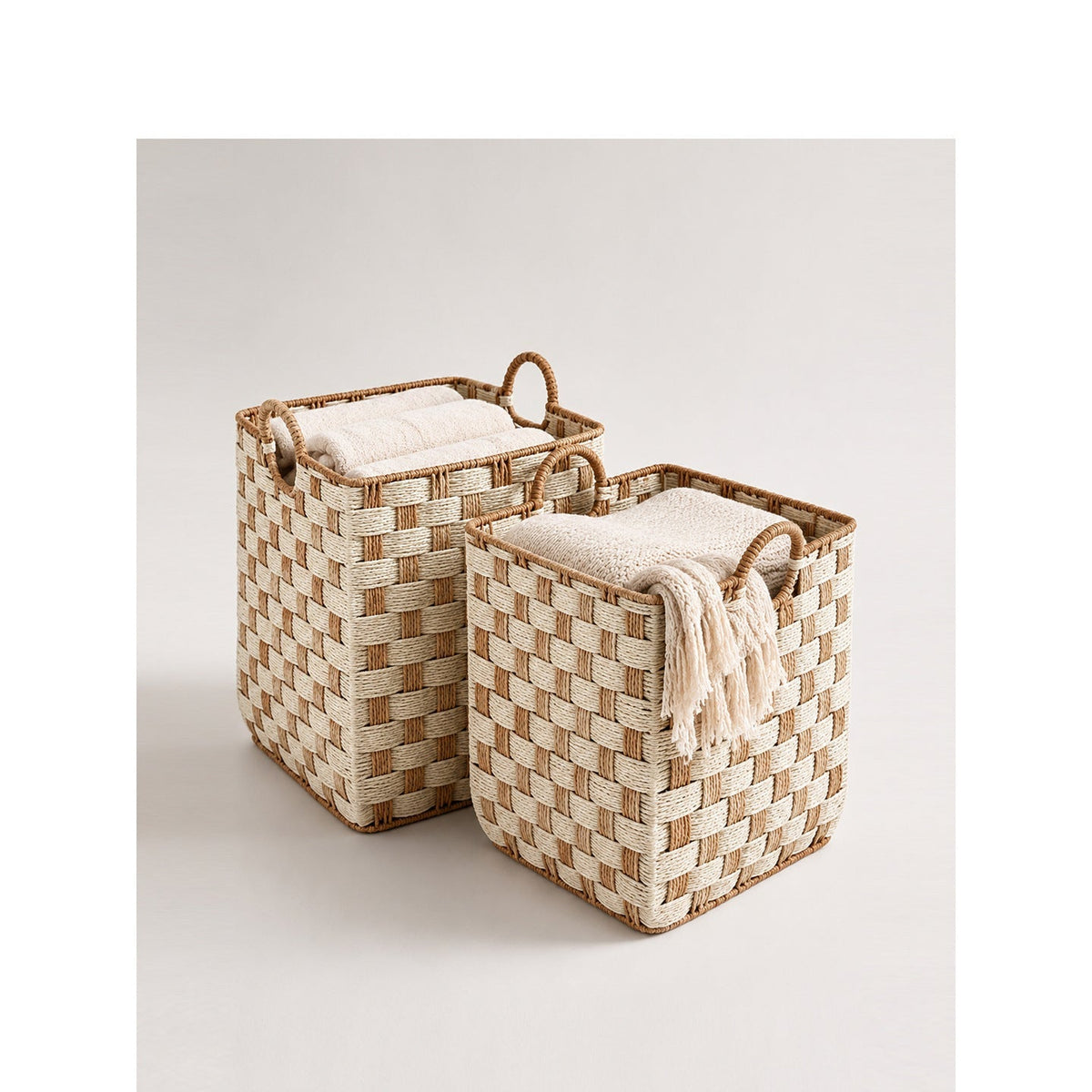 Storage Basket Two Small Large Functional | High & Bury