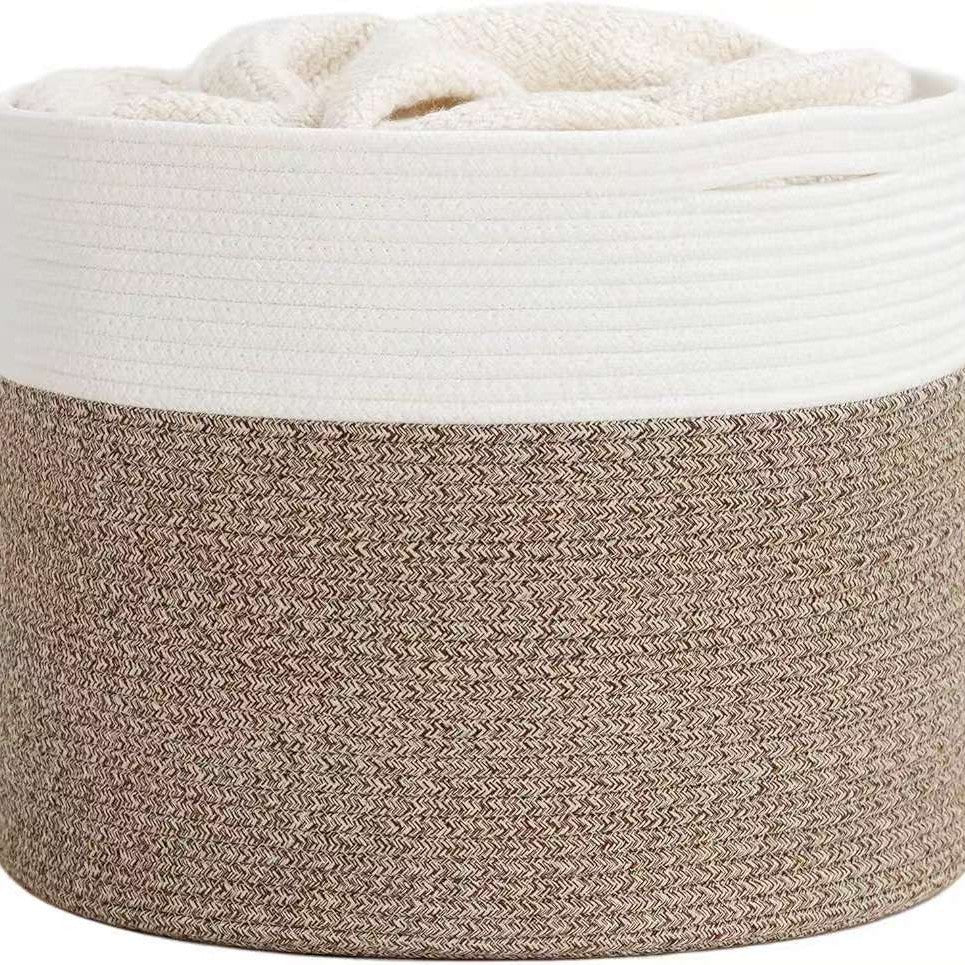 Storage Basket White Flax | High & Bury