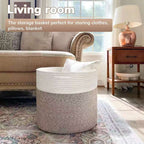 Storage Basket White Flax | High & Bury