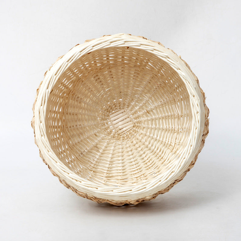 Storage Basket White Green | High & Bury