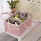Storage Basket White Light Beige | High & Bury