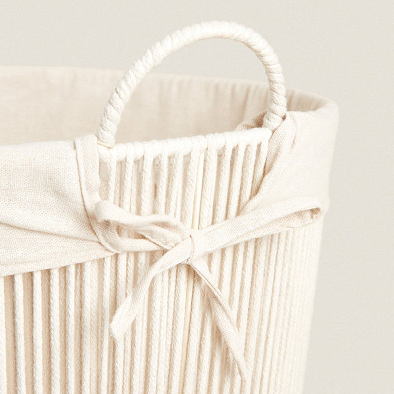 Storage Basket White Minimalist Design | High & Bury