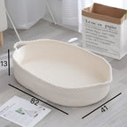Storage Basket White Yellow | High & Bury
