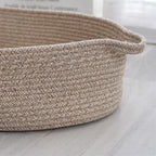 Storage Basket White Yellow | High & Bury