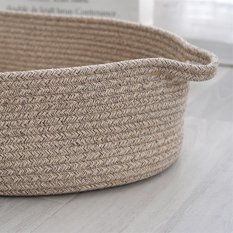 Storage Basket White Yellow | High & Bury