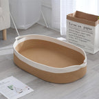 Storage Basket White Yellow | High & Bury