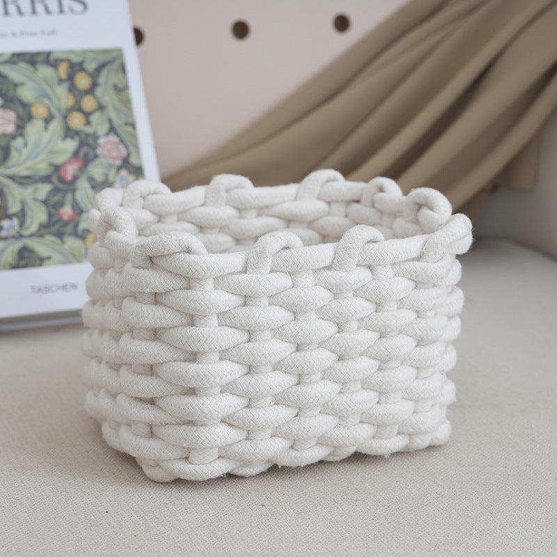 Storage Basket with Braided Design | High & Bury