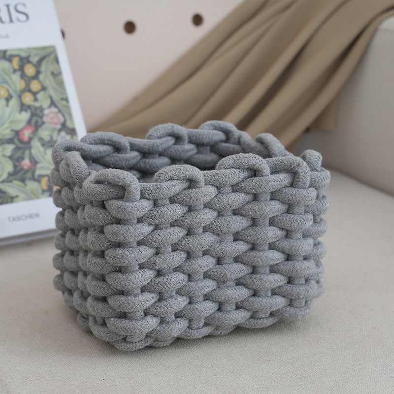 Storage Basket with Braided Design | High & Bury