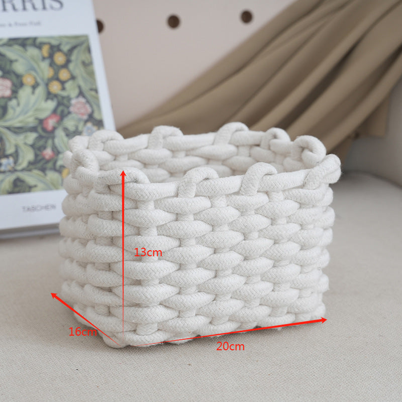 Storage Basket with Braided Design | High & Bury