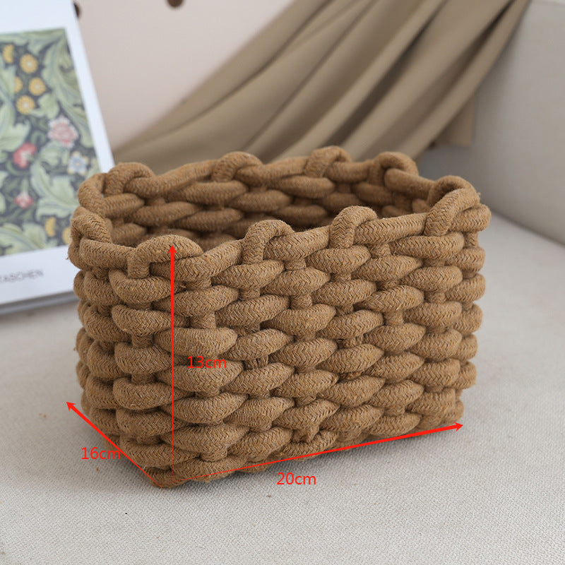Storage Basket with Braided Design | High & Bury