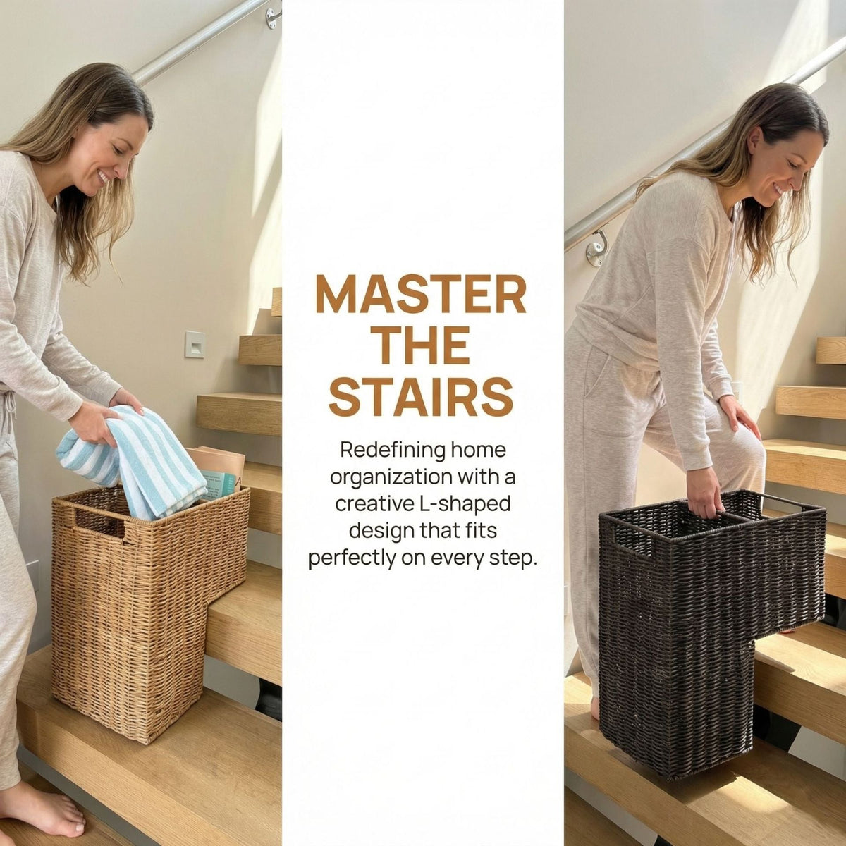 Storage Basket with Carrying Handles | High & Bury