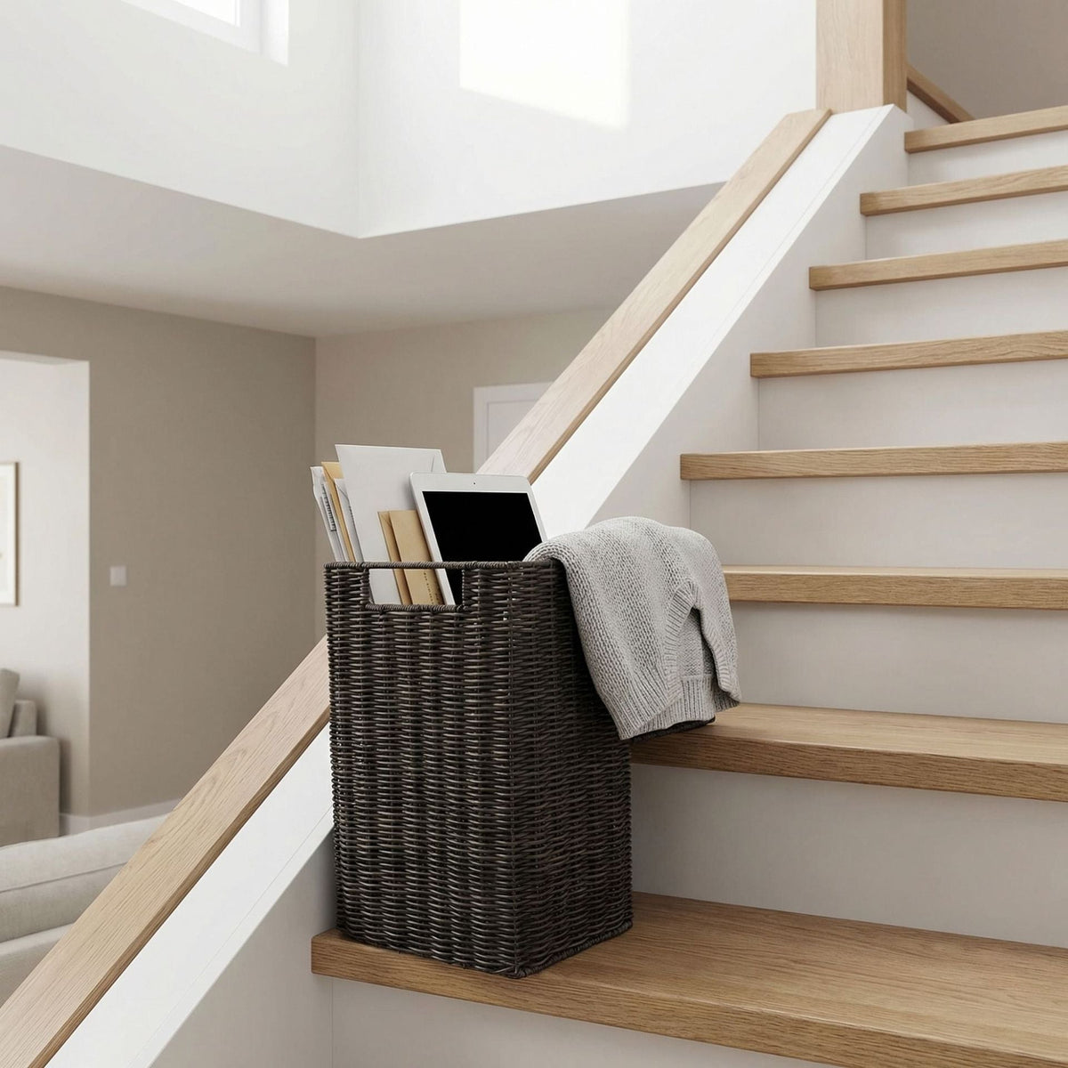Storage Basket with Carrying Handles | High & Bury