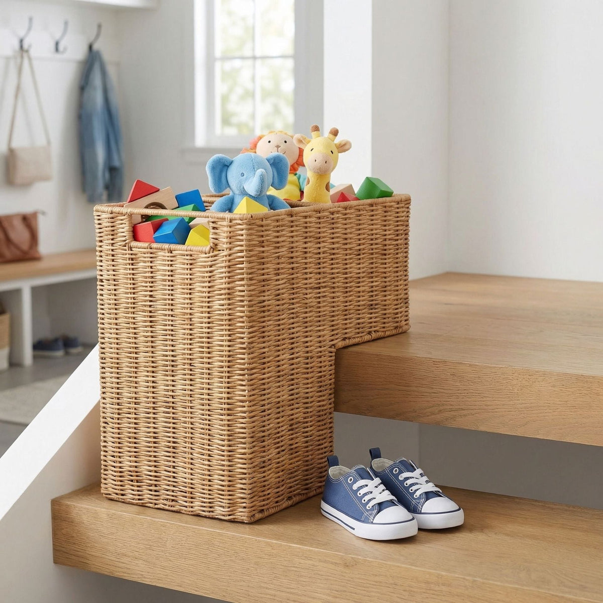 Storage Basket with Carrying Handles | High & Bury