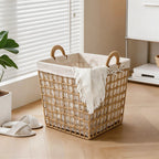 Storage Basket with Decorative Fabric Lining | High & Bury