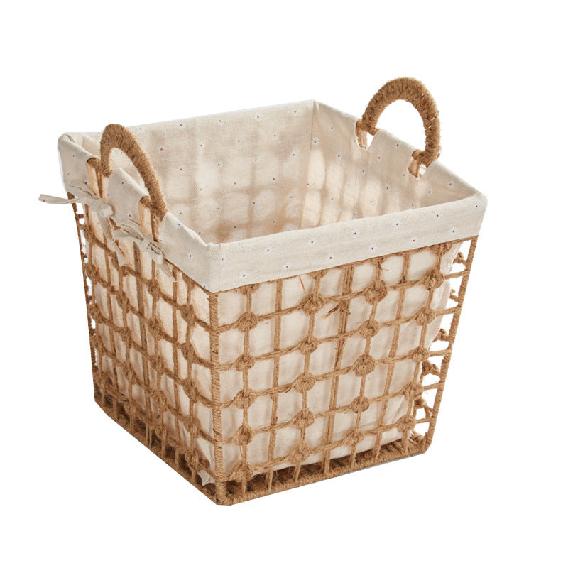 Storage Basket with Decorative Fabric Lining | High & Bury