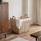 Storage Basket with Decorative Fabric Lining | High & Bury