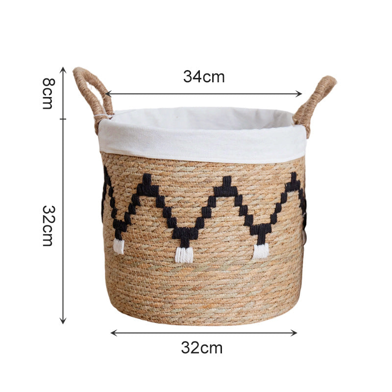 Storage Basket with Decorative Pattern | High & Bury