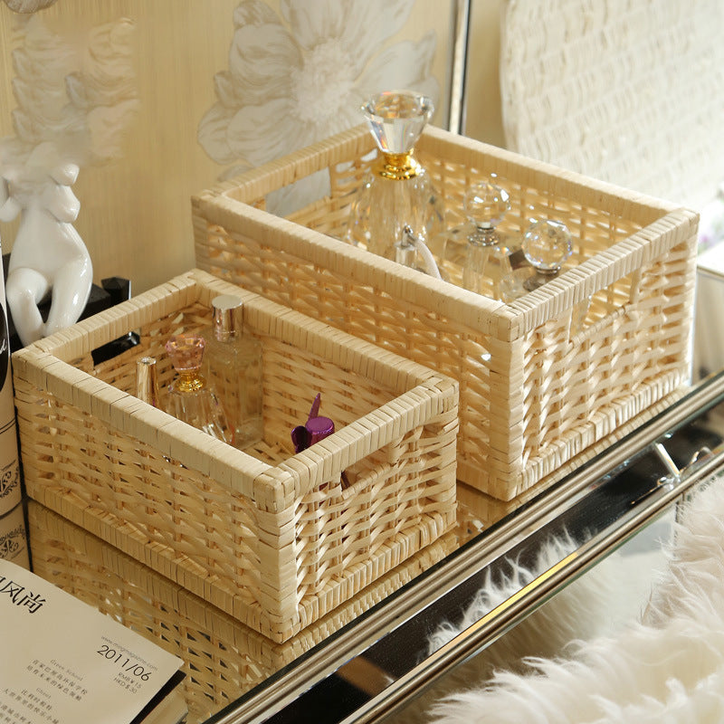 Storage Basket with Decorative Strawberry Fabric | High & Bury
