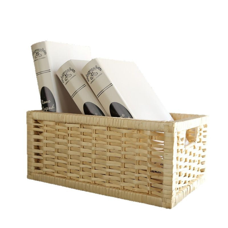 Storage Basket with Decorative Strawberry Fabric | High & Bury