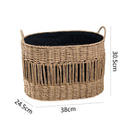 Storage Basket with Elegant Fringe Design | High & Bury