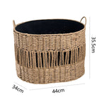 Storage Basket with Elegant Fringe Design | High & Bury