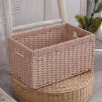 Storage Basket with Handles Handwoven Handcrafted | High & Bury
