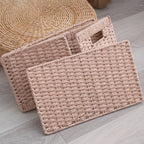 Storage Basket with Handles Handwoven Handcrafted | High & Bury