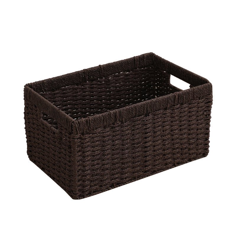 Storage Basket with Handles Handwoven Handcrafted | High & Bury