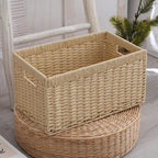 Storage Basket with Handles Handwoven Handcrafted | High & Bury