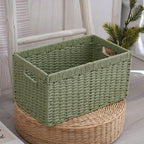 Storage Basket with Handles Handwoven Handcrafted | High & Bury