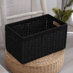 Storage Basket with Handles Handwoven Handcrafted | High & Bury