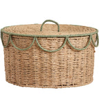 Storage Basket with Lid and Handles | High & Bury