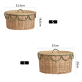 Storage Basket with Lid and Handles | High & Bury