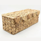 Storage Basket with Lid Khaki | High & Bury