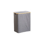 Storage Basket with Lid made of Fabric and Bamboo | High & Bury