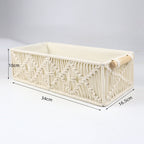 Storage Basket with Macrame Pattern | High & Bury