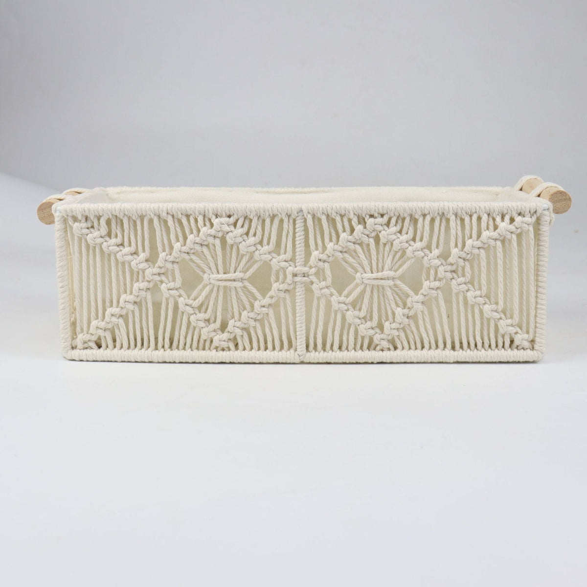 Storage Basket with Macrame Pattern | High & Bury