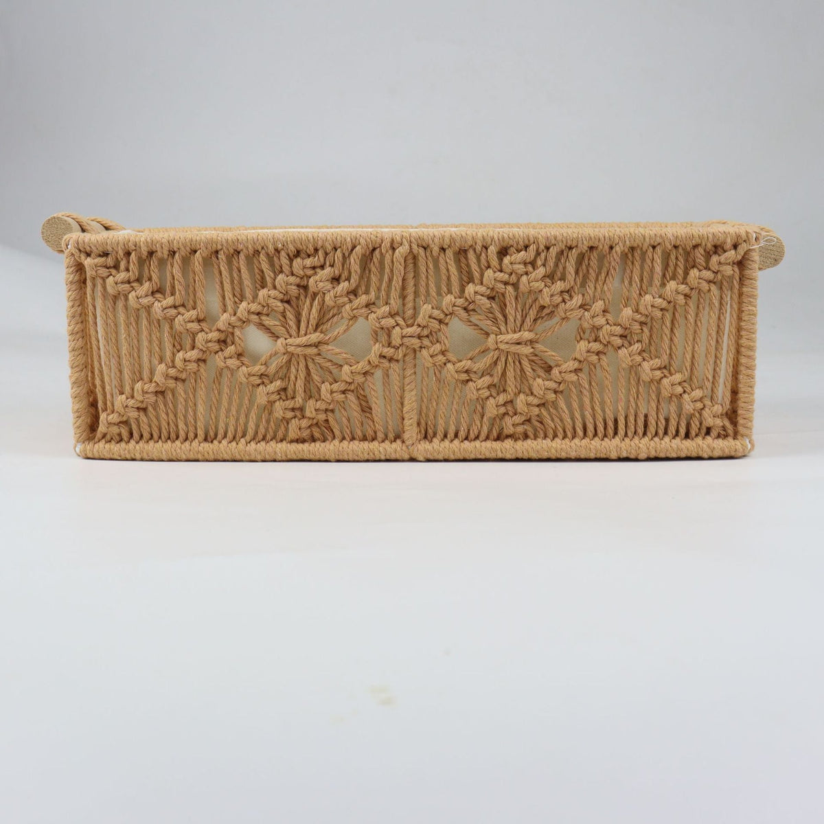 Storage Basket with Macrame Pattern | High & Bury