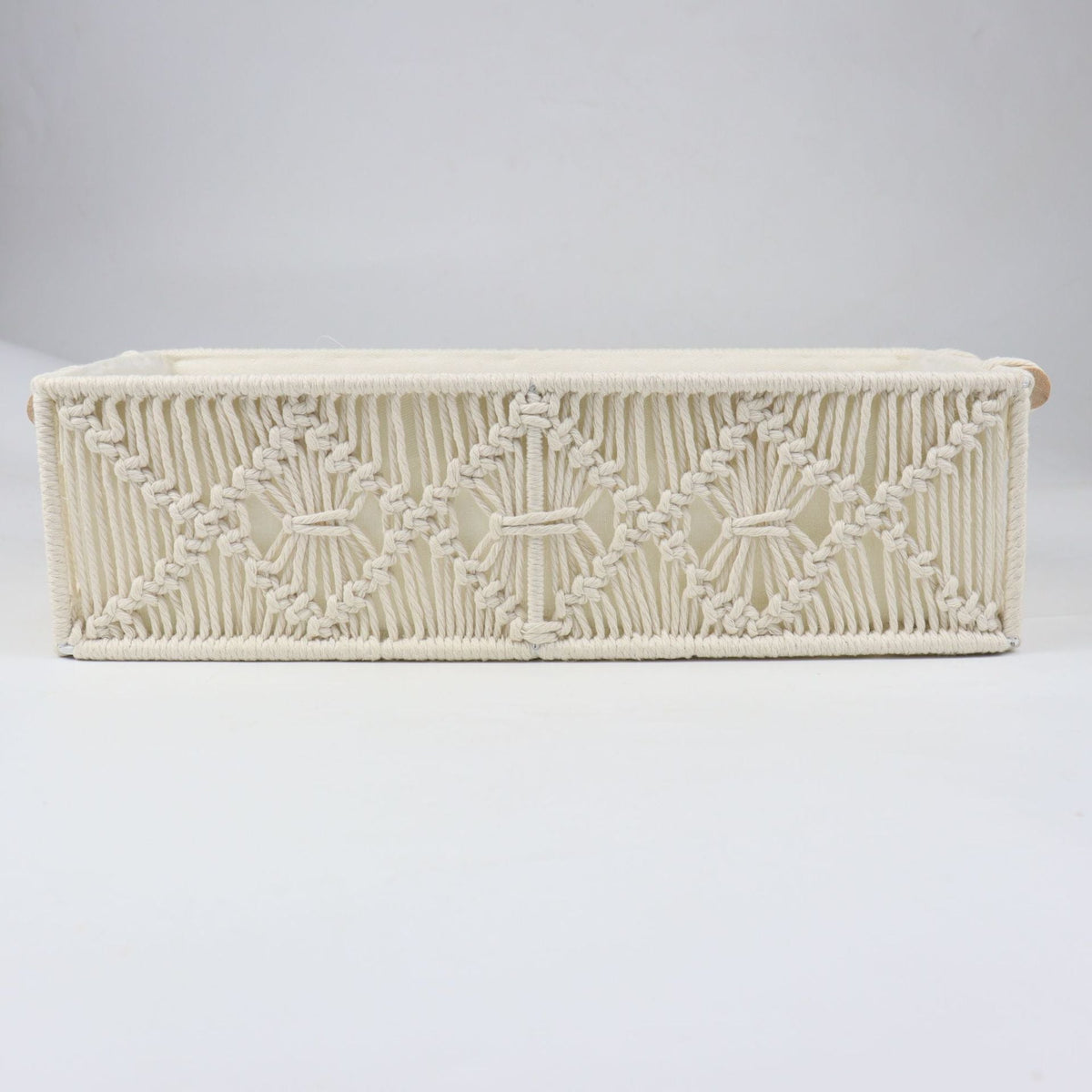 Storage Basket with Macrame Pattern | High & Bury