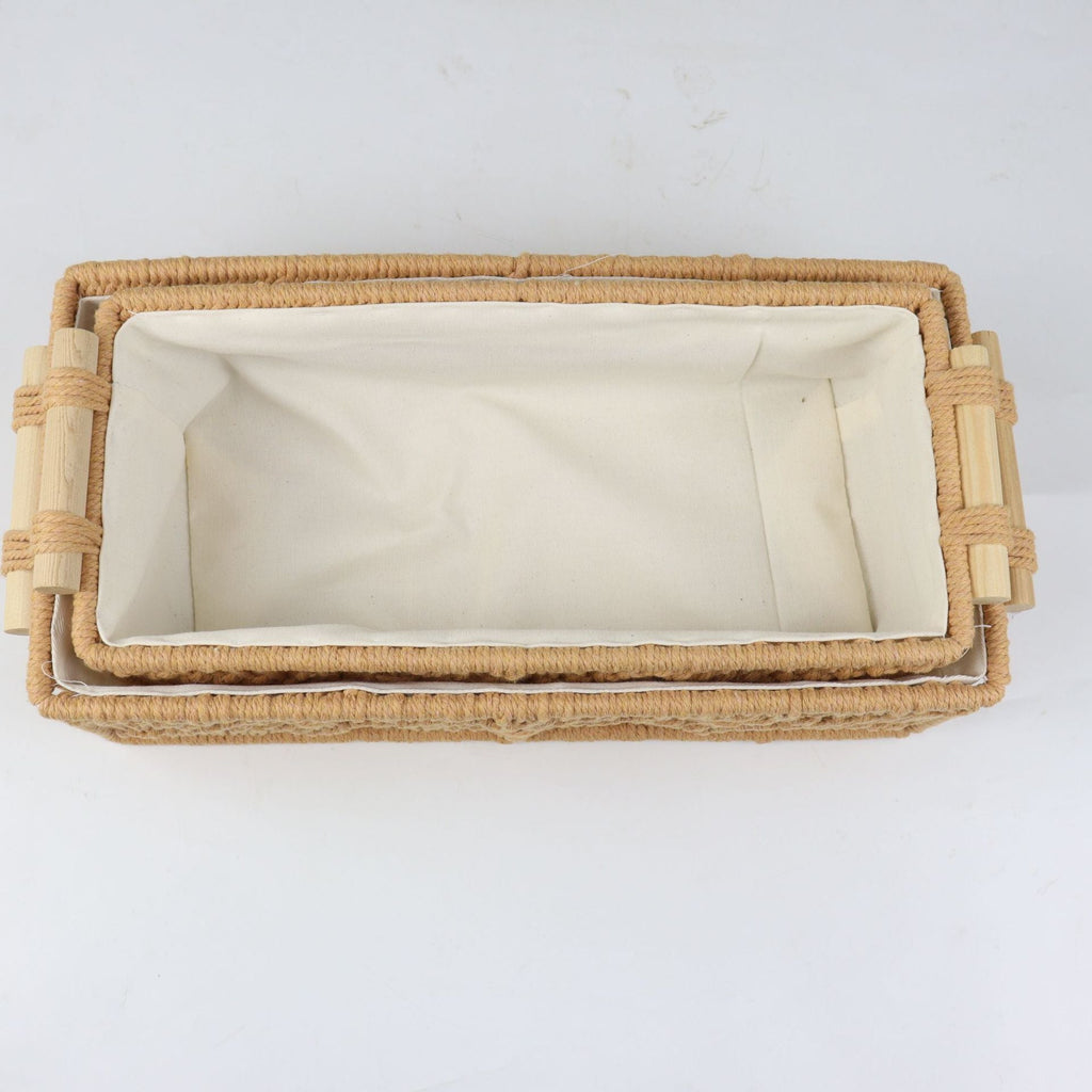 Storage Basket with Macrame Pattern | High & Bury