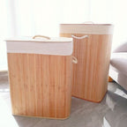 Storage Basket with Natural Bamboo Design | High & Bury
