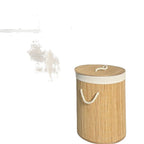Storage Basket with Natural Bamboo Design | High & Bury