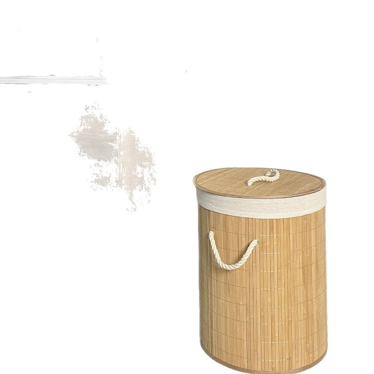 Storage Basket with Natural Bamboo Design | High & Bury